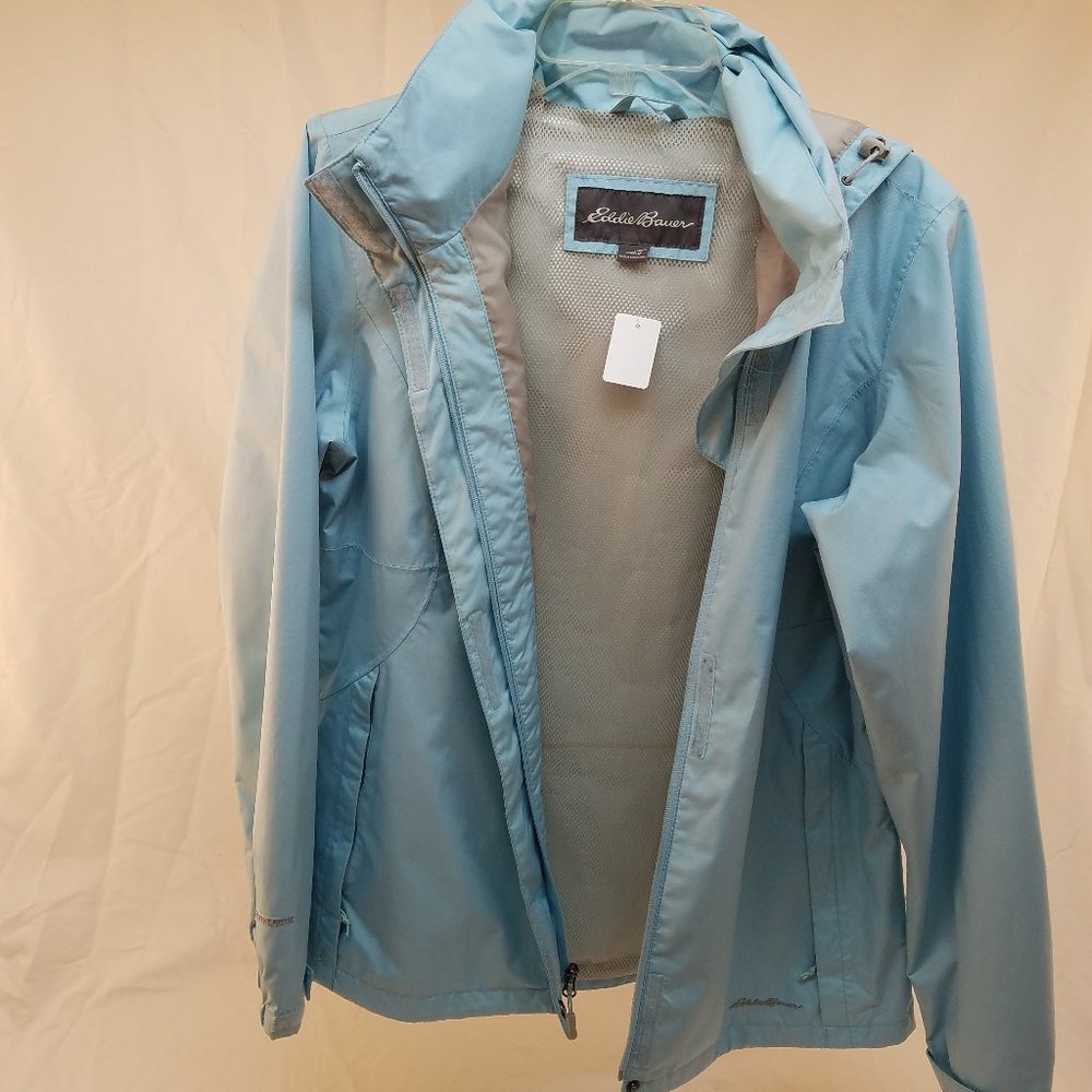 Eddie Bauer Womans size L Hooded  Raincoat